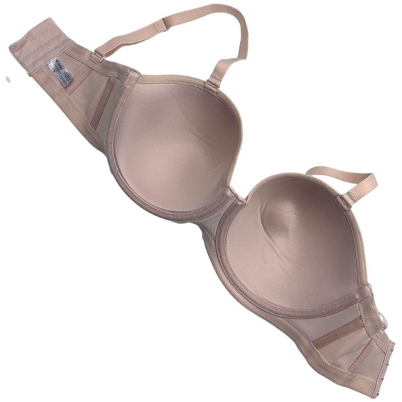 WACOAL STYLE 854119 NUDE RED CARPET ADJUSTABLE STRAPLESS BRA 34G - Picture 6 of 12